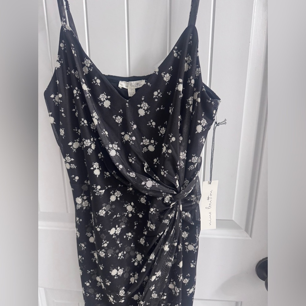 Nine Britton Vivian Knit Mesh Midi Dress - Picture 11 of 12